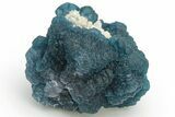 Blue, Cubic/Octahedral Fluorite Encrusted Quartz - Inner Mongolia #224787-1